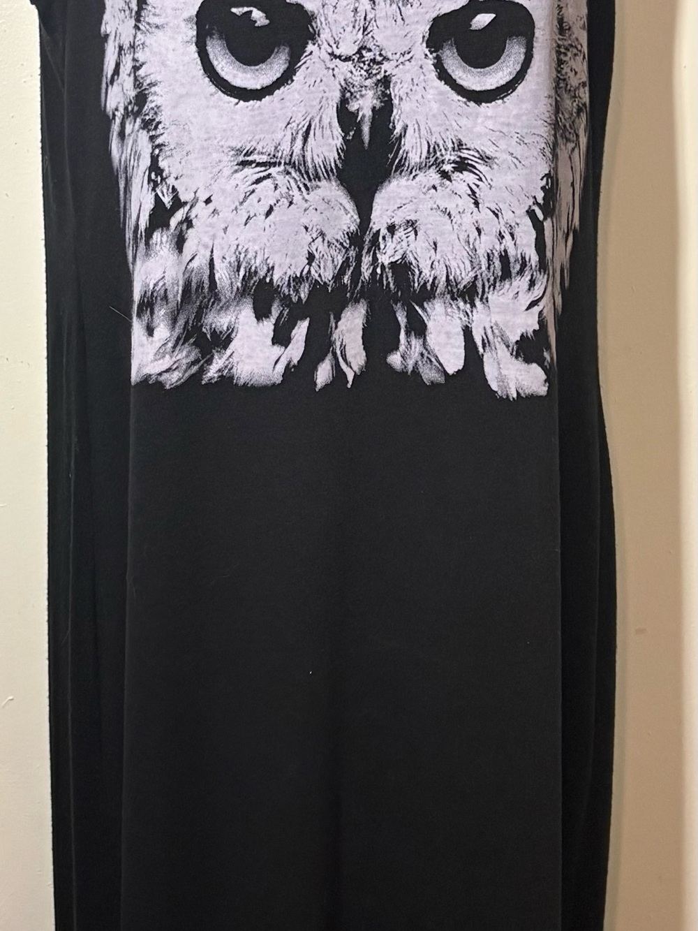 Xhilaration Owl Graphic Tank Maxi Dress Size Medium